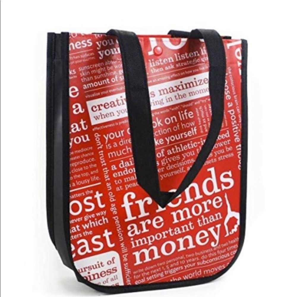 1 lululemon Red w Graphic Print Small Reusable Bag